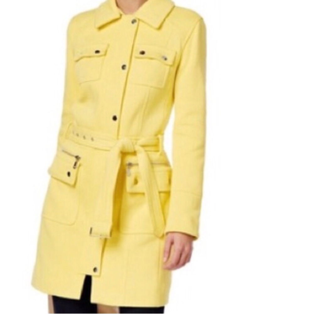 INC International Concepts Women’s Yellow Coat